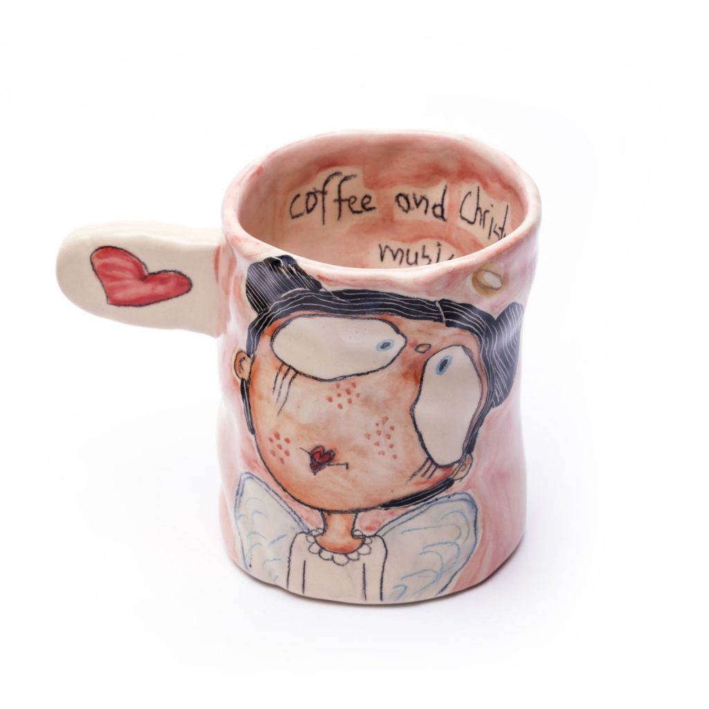 Ceramic cup- angel