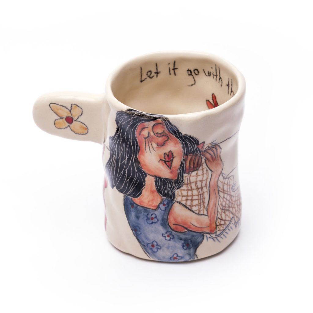 Ceramic cup- happy dialy