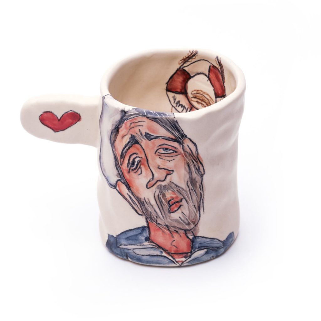 Ceramic cup- Scarf