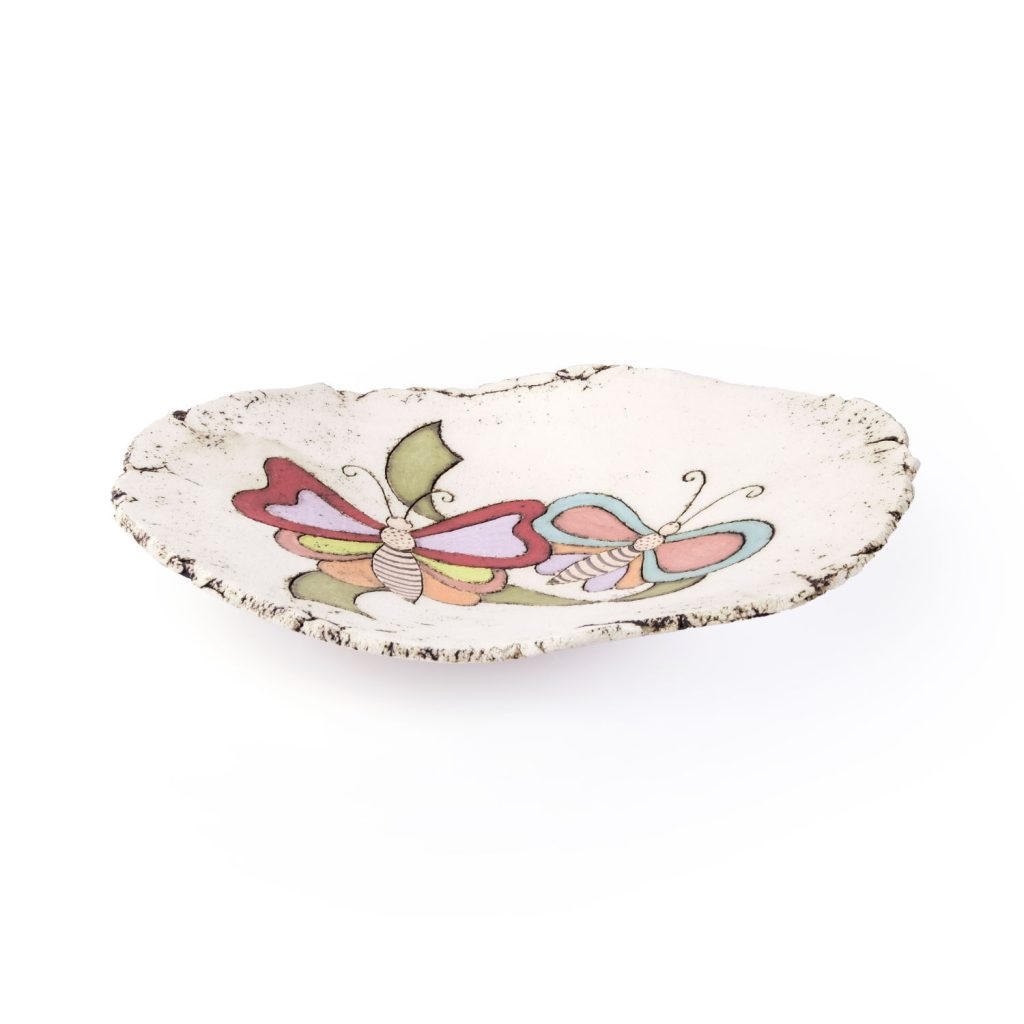 irregular shape plate butterfly small