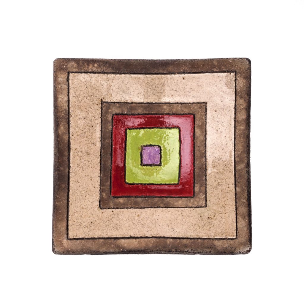 square ceramic plate