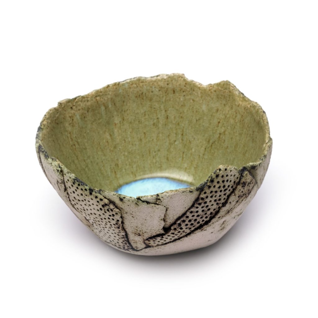 ceramic bowl light blue