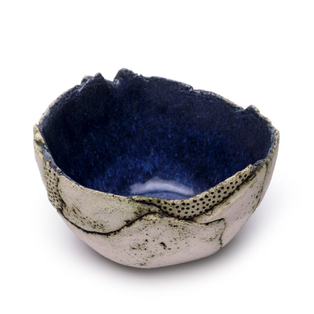 ceramic bowl dark blue