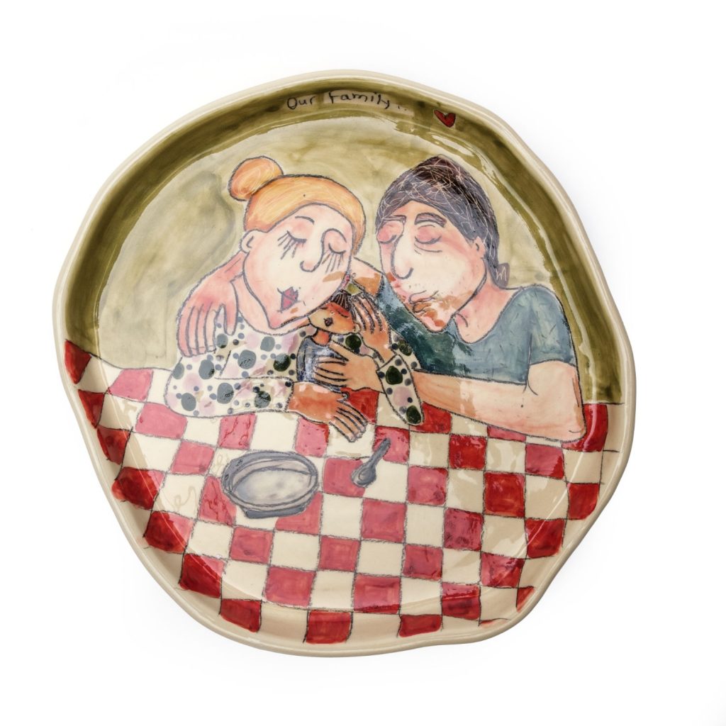 ceramic plate family