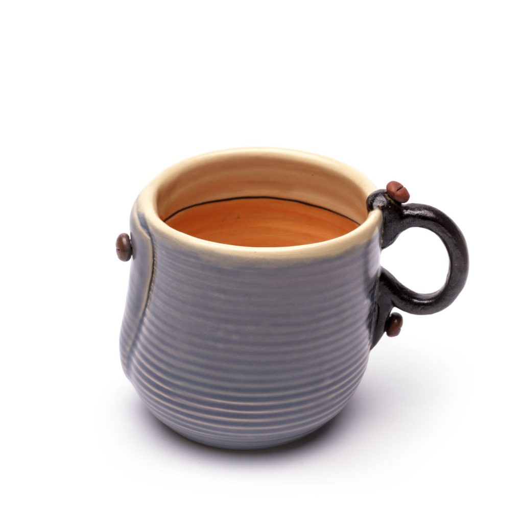 ceramic cup twist gray