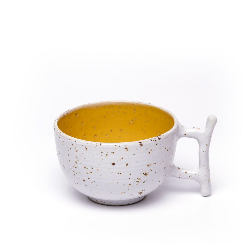 tea cup agean yellow