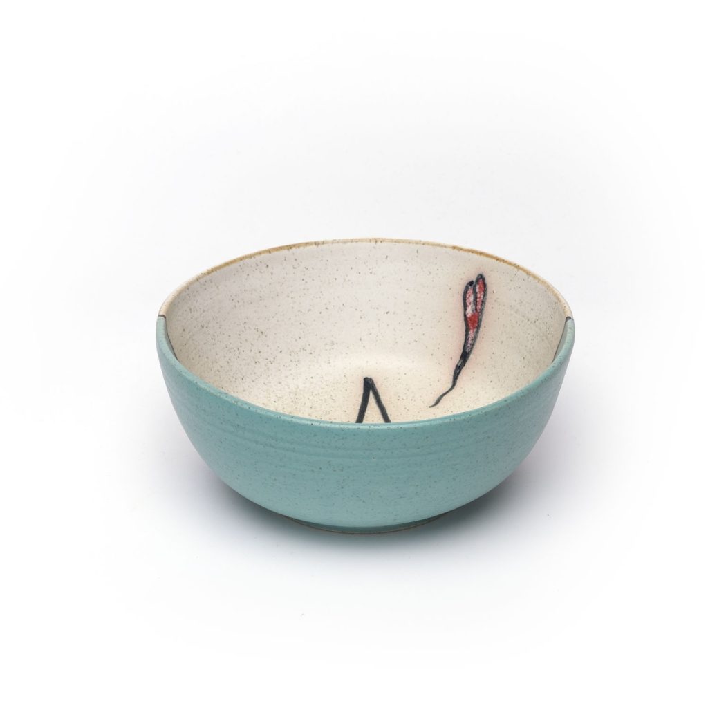 ceramic bowl little boat