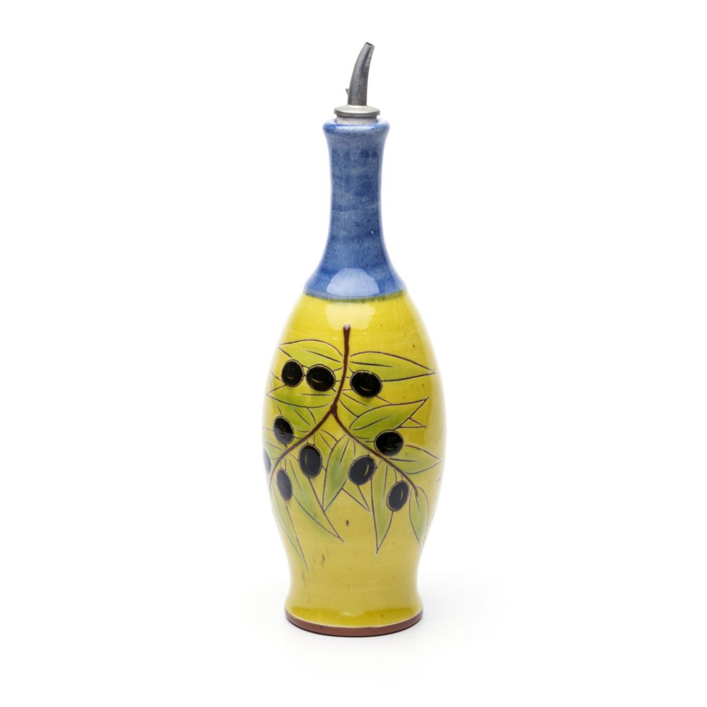 bottle with olive branch