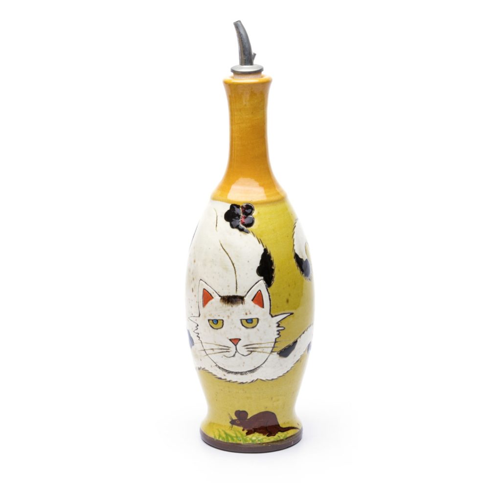 bottle with cat