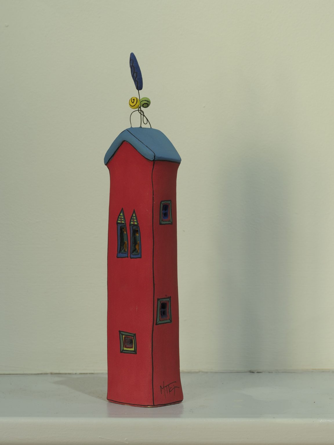 ceramic houses from Maria Petratou's collection