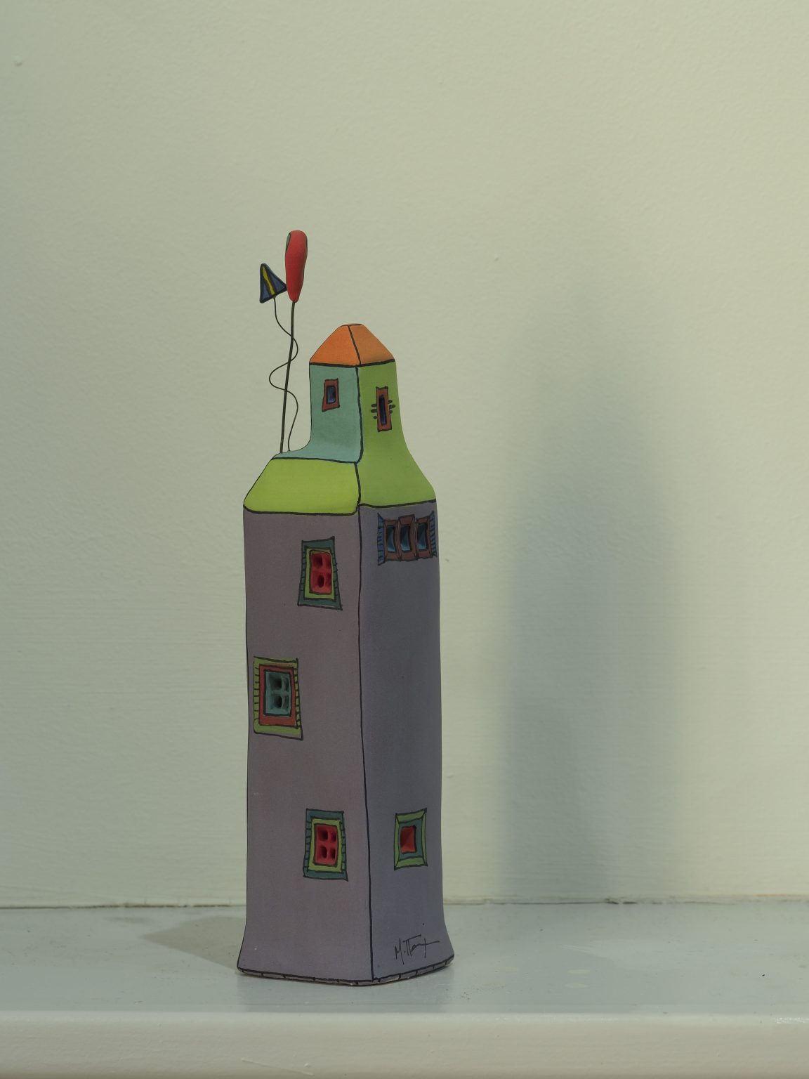 ceramic houses from Maria Petratou's collection