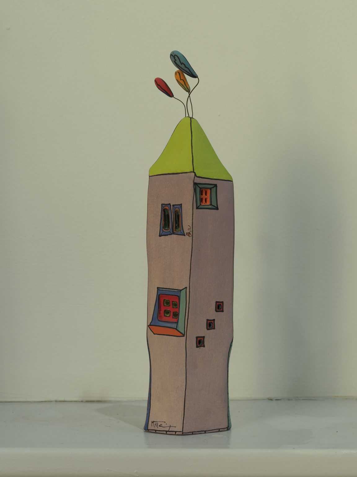 ceramic houses from Maria Petratou's collection