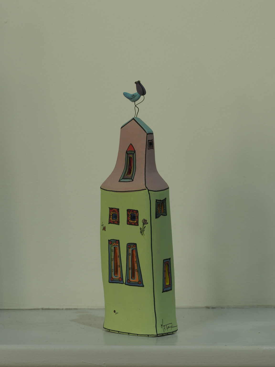 ceramic houses from Maria Petratou's collection